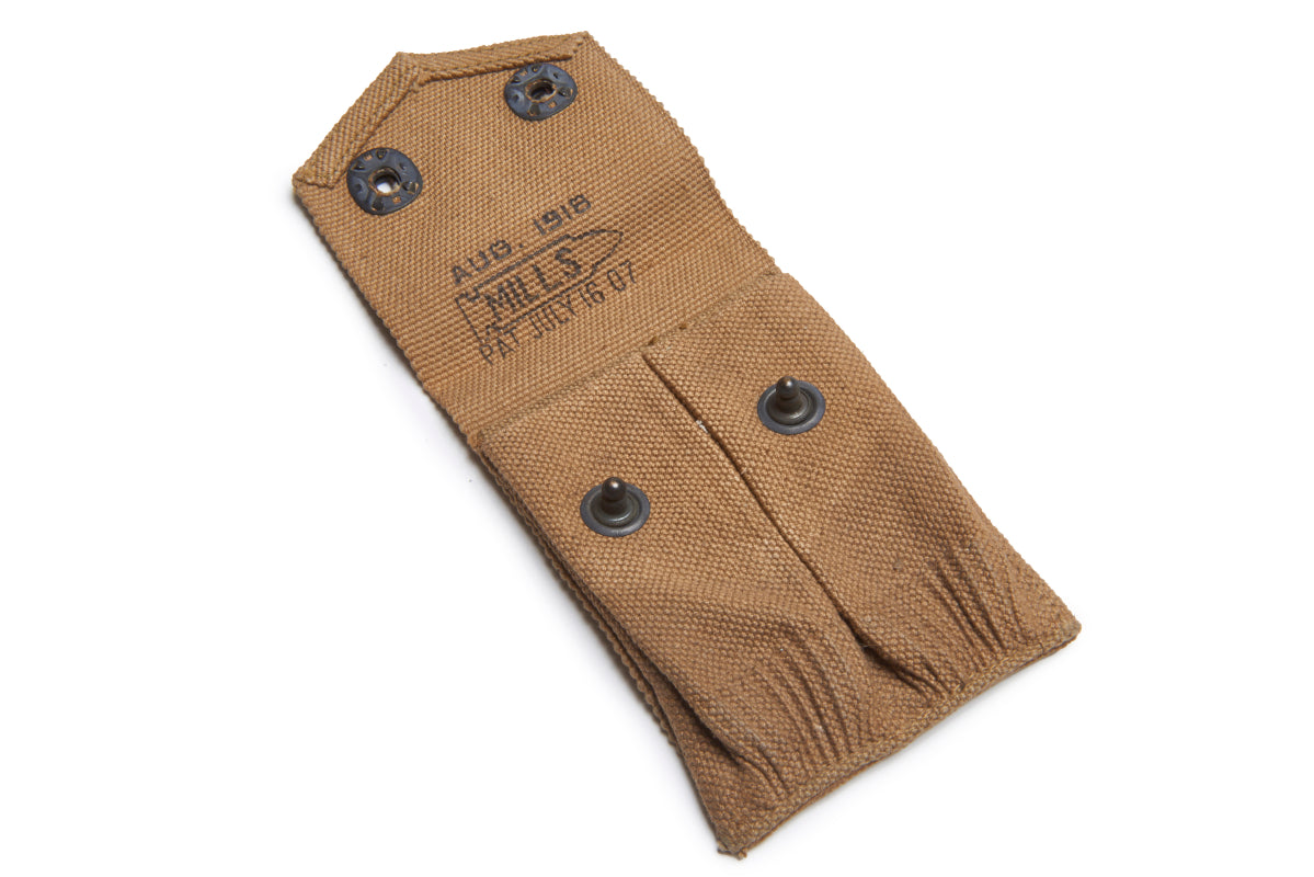U.S. Army MILLS 45 caliber Ammunition Pouch, World War I Issue