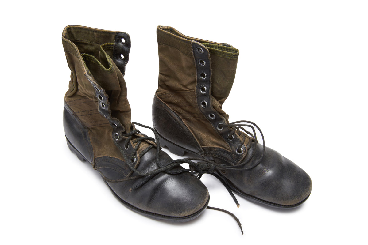 U.S. Army Olive Jungle Boots, Vietnam War Issue