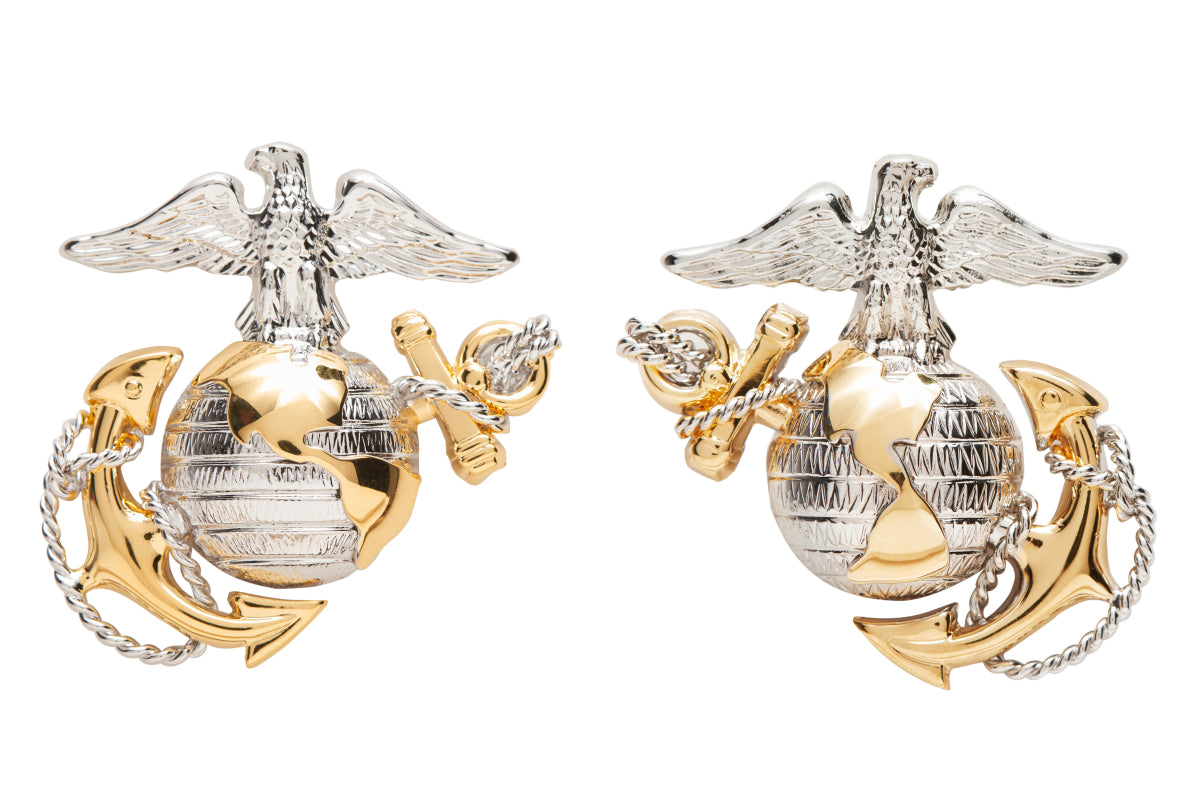 U.S. Marine Corps Officer Dress Blue Collar Insignia