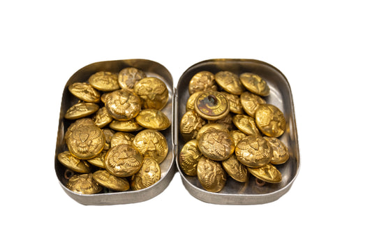 U.S. Army Brass Buttons, 1880s Period, Large Size Mint Condition