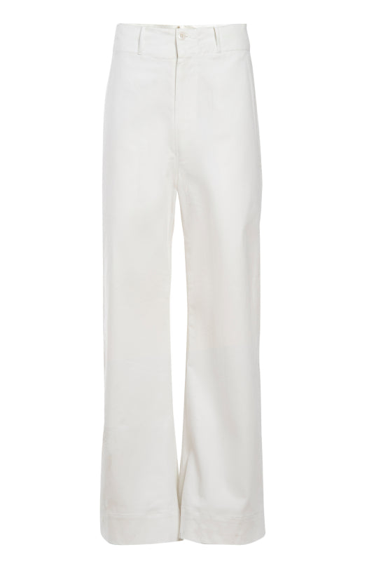 British Navy White Sailor (WIDE!) Bell Bottoms, 100% cotton, dated 1951