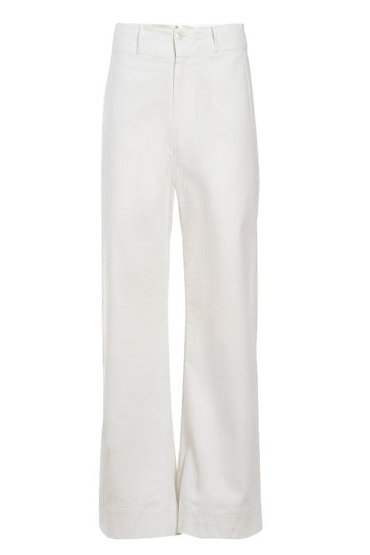 British Navy White Sailor (WIDE!) Bell Bottoms, 100% cotton, dated 1951