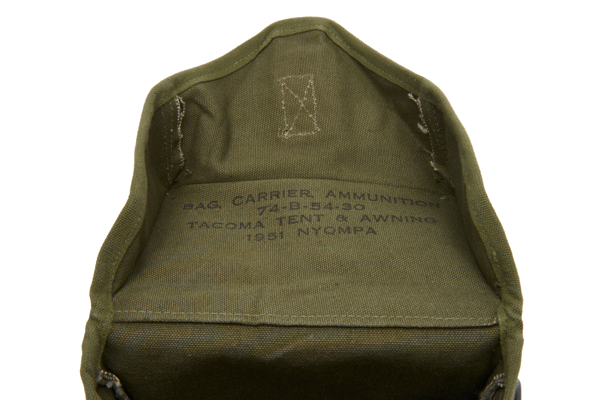 U.S. Army Ammunition Bag and Shoulder Strap, Korean War Issue