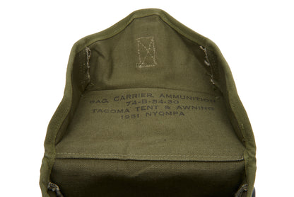 U.S. Army Ammunition Bag and Shoulder Strap, Korean War Issue