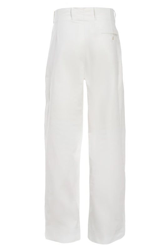 British Navy White Sailor (WIDE!) Bell Bottoms, 100% cotton, dated 1951