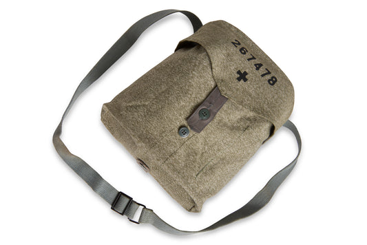 Swiss Government Civil Defense Gas Mask Shoulder Bag, dates back to the Cold War
