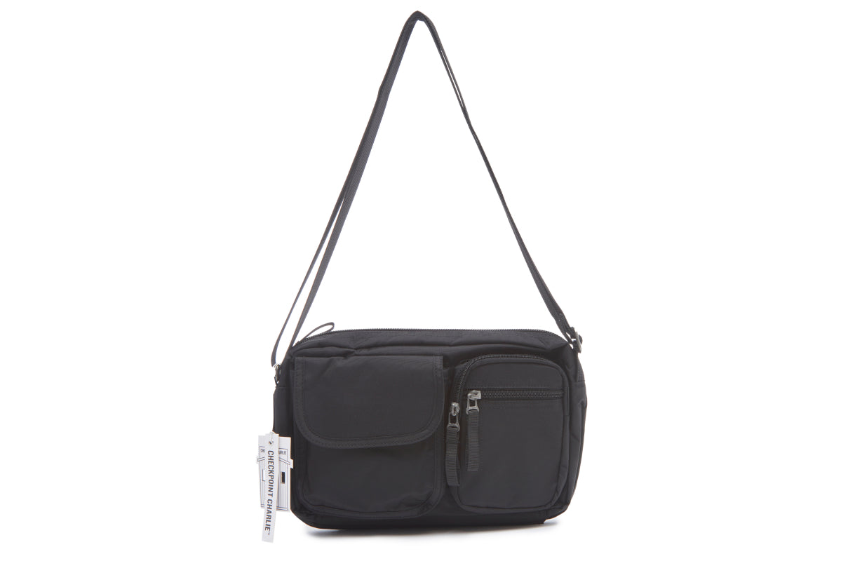 Double Zipper Shoulder Bag