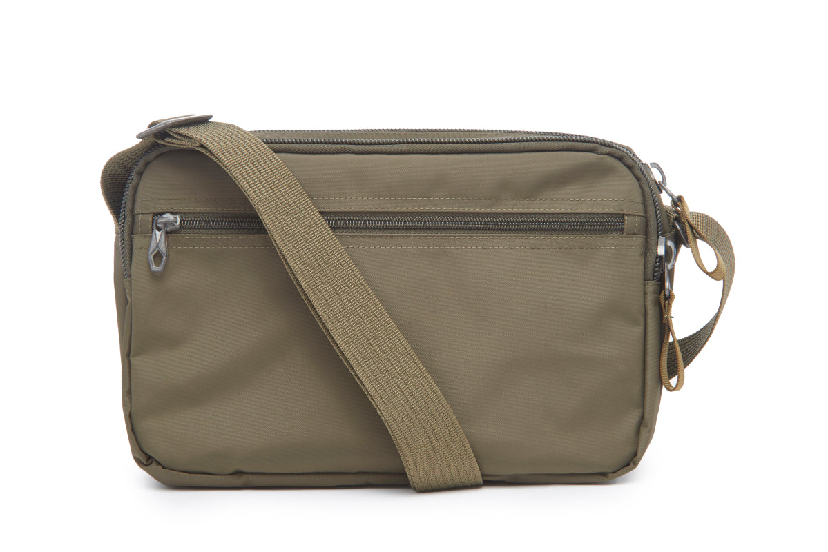 Double Zipper Shoulder Bag