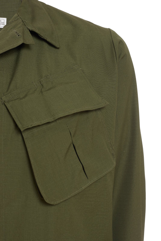 U.S. Army OG-107 (Olive Green) Vietnam War Issue Jungle Fatigue Shirt, 3rd Pattern