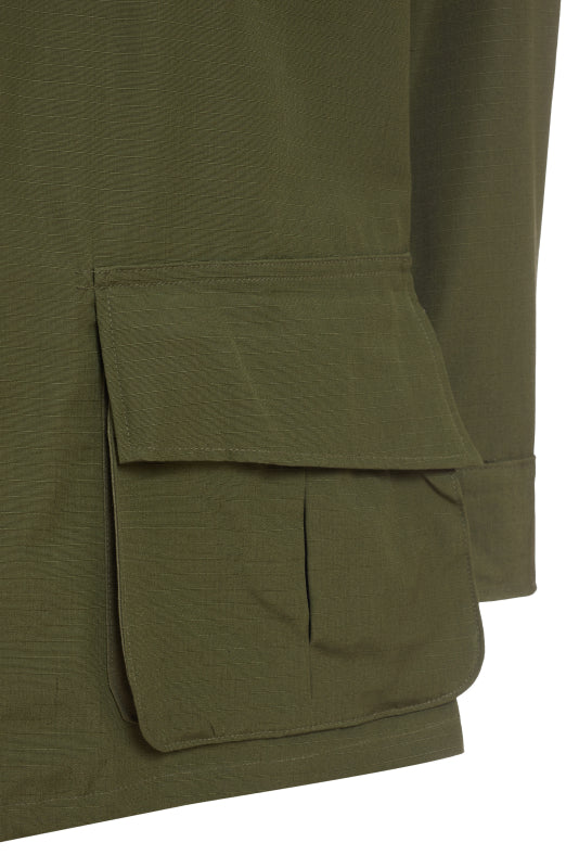 U.S. Army OG-107 (Olive Green) Vietnam War Issue Jungle Fatigue Shirt, 3rd Pattern