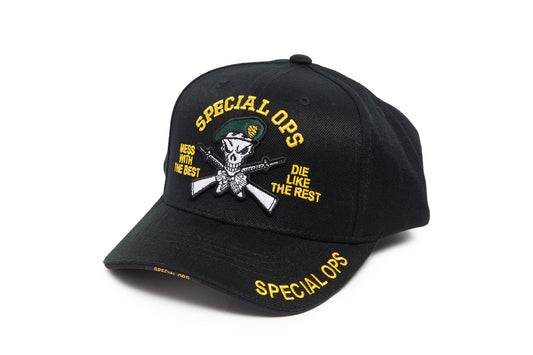 SPECIAL OPS (Operations) black baseball cap
