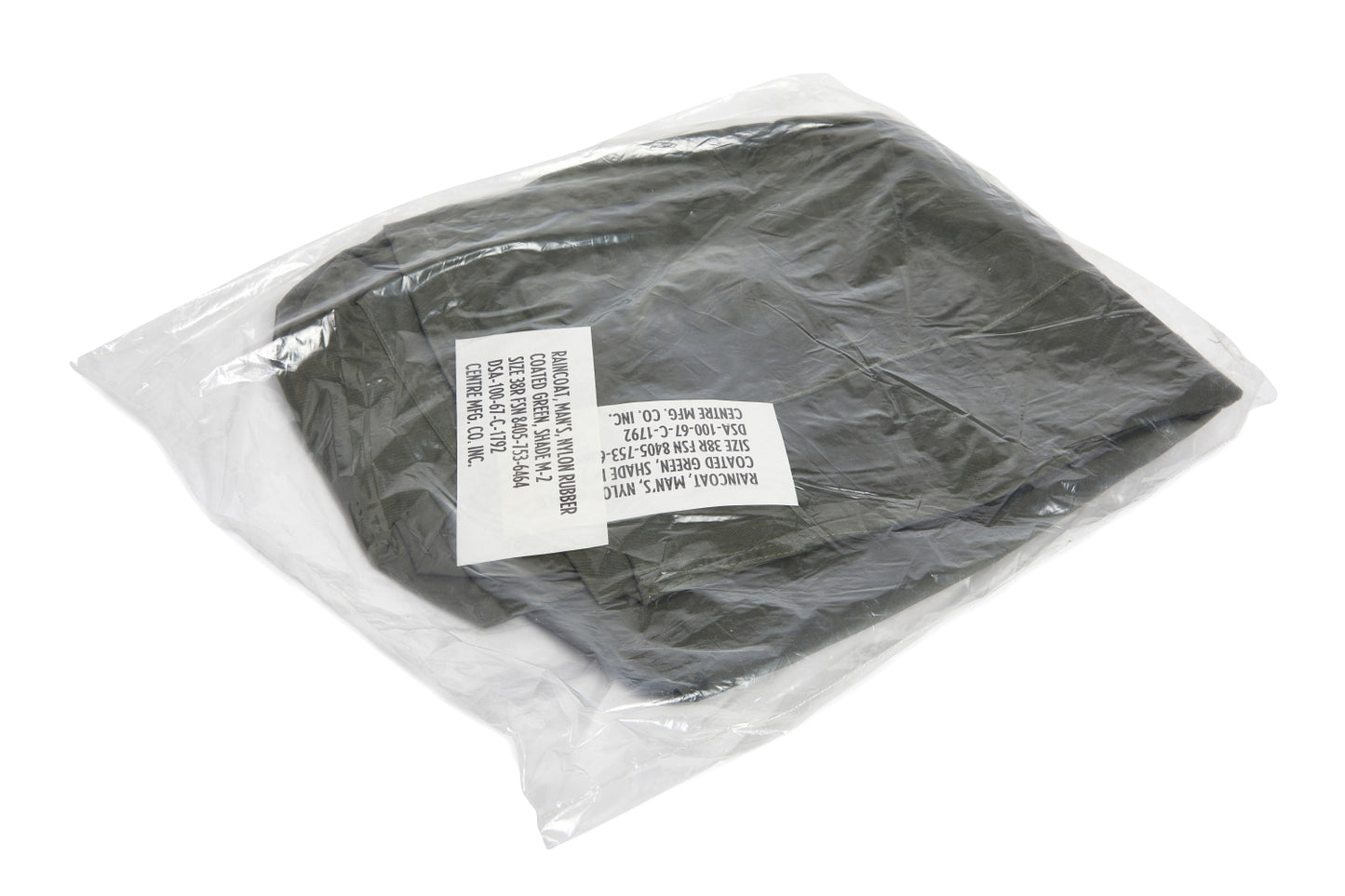 U.S. Marine Corps Rubber Raincoat, Vietnam War Period, dated 1967