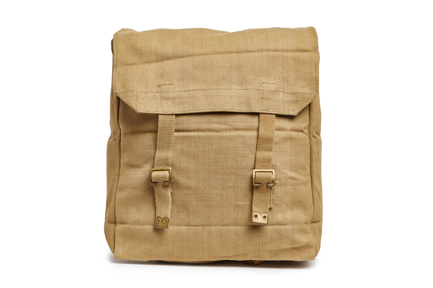 British Army Khaki Backpack, World War II and Korean War dated mixed, like-new