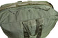 Green bag with handles on a white background
