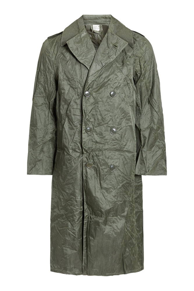 green Rubber Raincoat