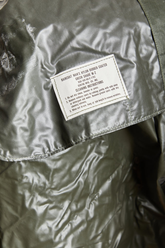 U.S. Marine Corps Rubber Raincoat, Vietnam War Period, dated 1967