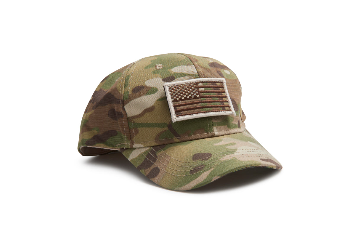 Child's Baseball Cap with an American flag patch