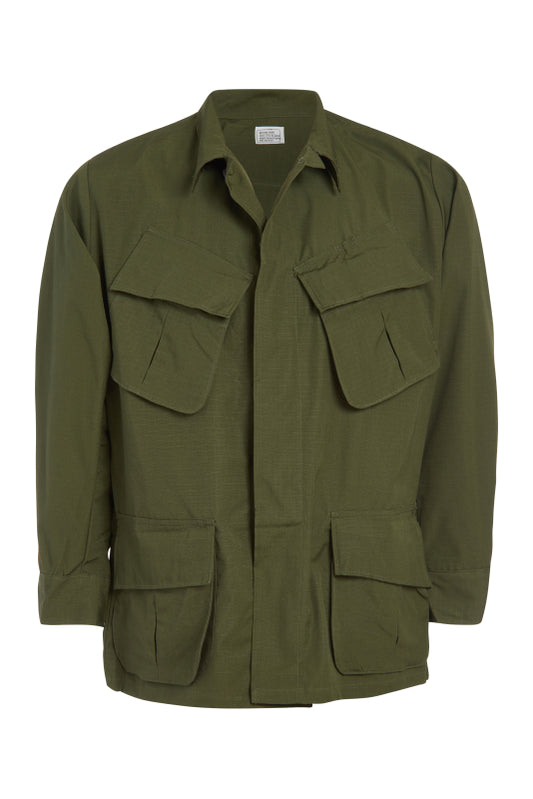 U.S. Army OG-107 (Olive Green) Vietnam War Issue Jungle Fatigue Shirt, 3rd Pattern