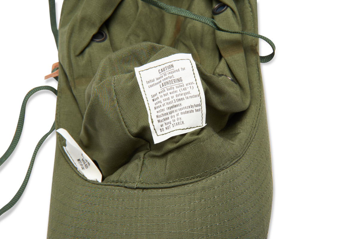 U.S. Army OG-107 (Olive Green) Jungle Hat with Insect Net, Vietnam War Issue