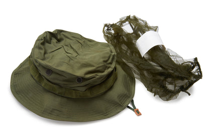 U.S. Army OG-107 (Olive Green) Jungle Hat with Insect Net, Vietnam War Issue