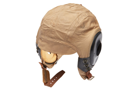 U.S. Army Air Force (USAAF) Khaki Flight Helmet, World War II Issue