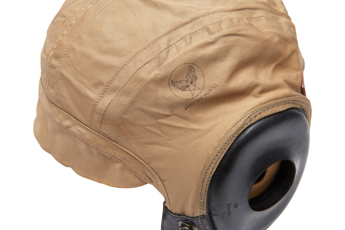 U.S. Army Air Force (USAAF) Khaki Flight Helmet, World War II Issue