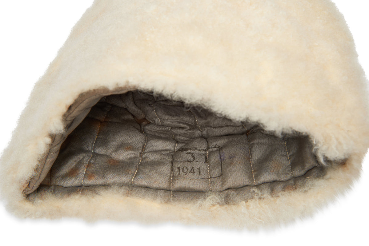 Swedish Army Sheepskin Hat, some are dated 1941