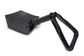 Black folding shovel on a white background