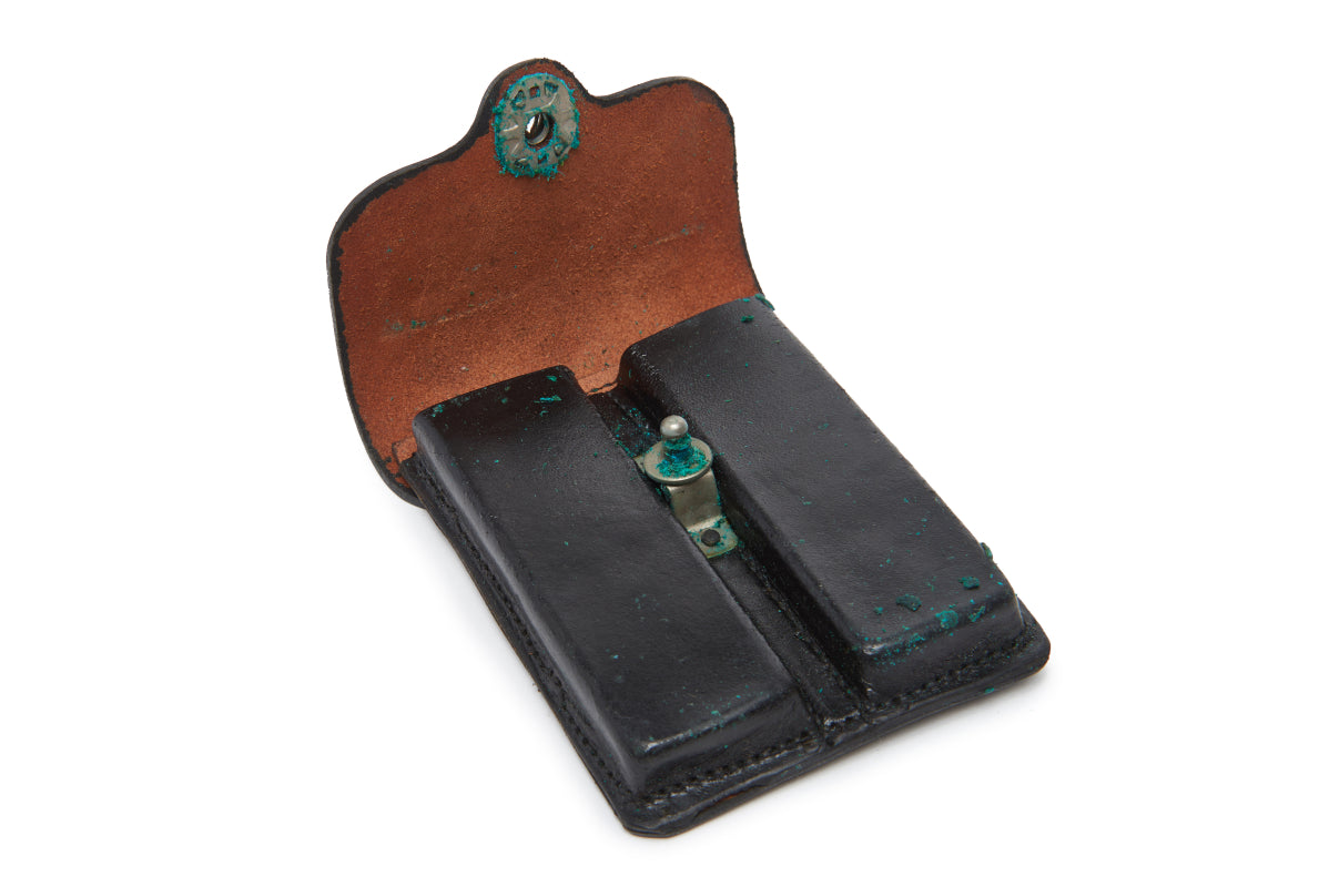 U.S. Army Military Police Black Leather 45 Caliber Ammo Pouch