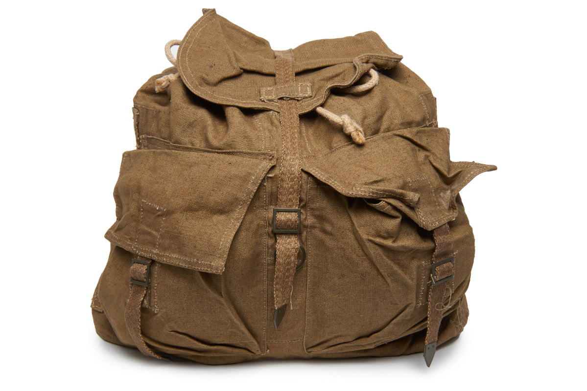 Czech Republic Canvas Backpack with nylon backstraps