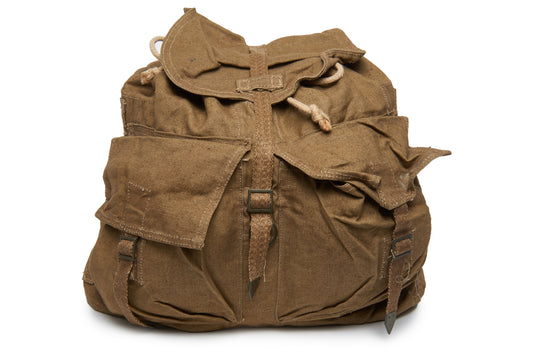 Czech Republic Canvas Backpack with nylon backstraps