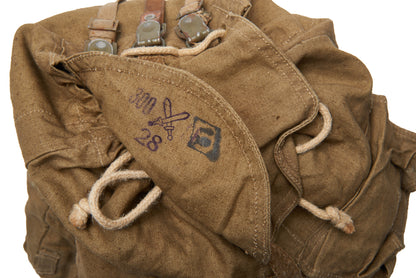 Czech Republic Canvas Backpack with nylon backstraps