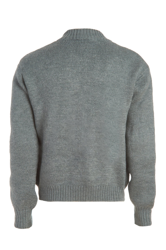 Swiss Army Wool Sweater, half-zipper design