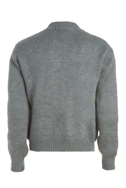 Swiss Army Wool Sweater, half-zipper design