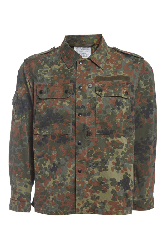 German Army BW (Bundeswehr) Flectarn Camouflage Field Shirt, used in excellent condition