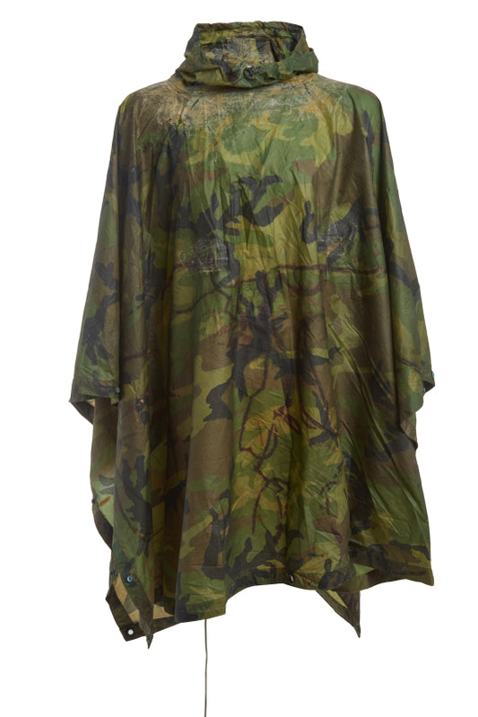 U.S. Army Woodland Camouflage Rain Poncho
