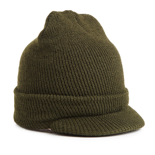 Army Style 'Jeep' Cap, 100% Wool
