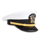 U.S. Navy Current Issue Officer's Service Cap as worn by an Ensign, Lt. Jr. Grade, Lieutenant, Lt. Commander