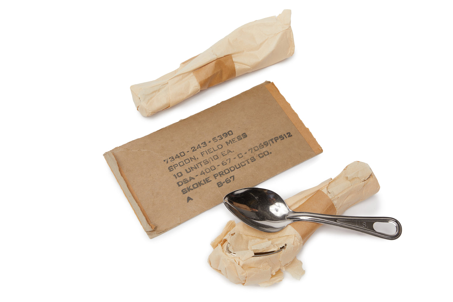 U.S. Army Stainless Steel Mess Kit Spoon, Vietnam War Issue