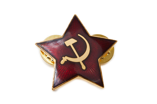 Soviet Army World War II Style Communist Red Star Cap Insignia