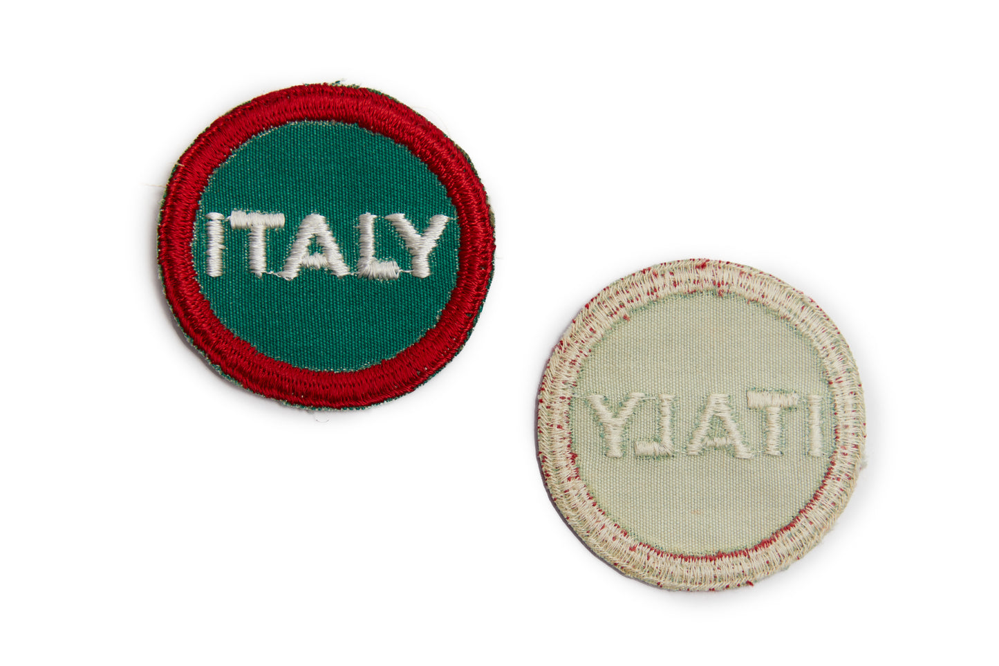 U.S. Government World War II Issue Italian Army P.O.W. (Prisoner of War) cap insignia