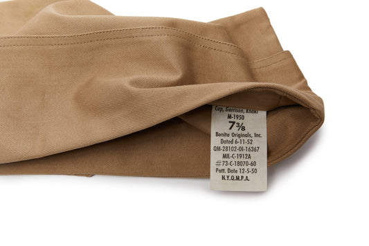 U.S. Army Enlisted Man's M-1950 Khaki Cotton Garrison Cap