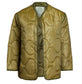 Quilted jacket with a textured pattern on a white background