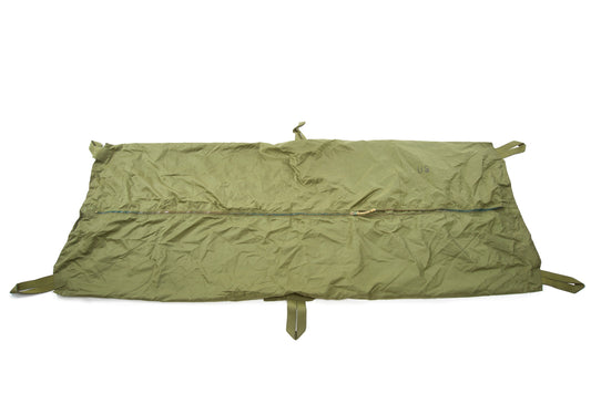 Green large pouch with six canvas carrying straps